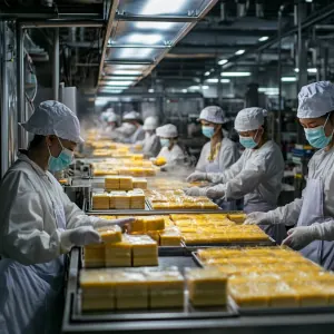 Processo de produção alimentar moderna